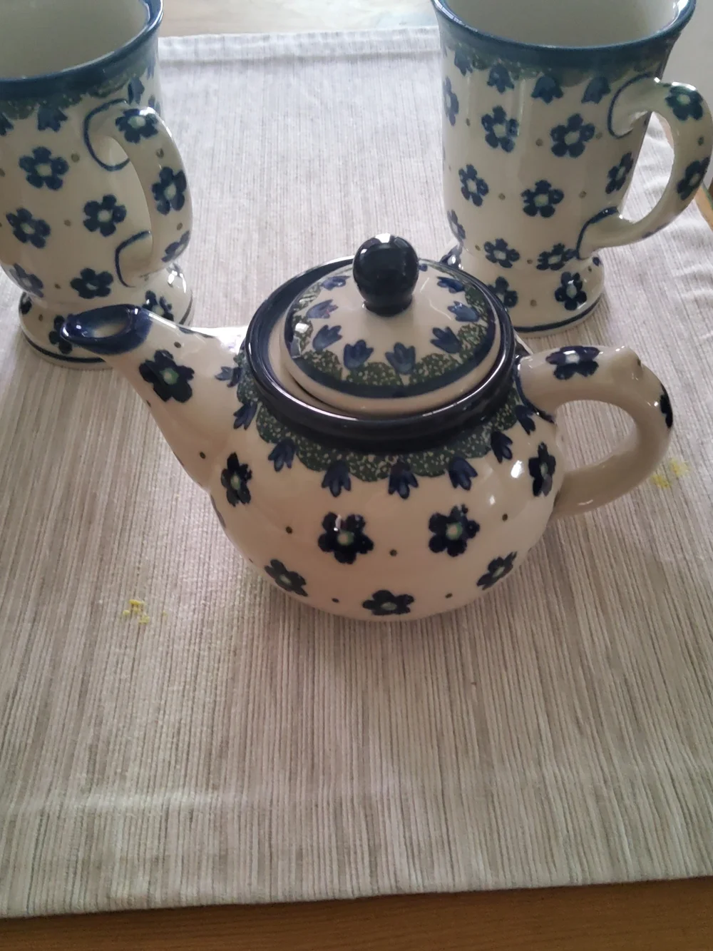 Boleslawiec Tea/Coffee Set (3 Pieces Included) EUC